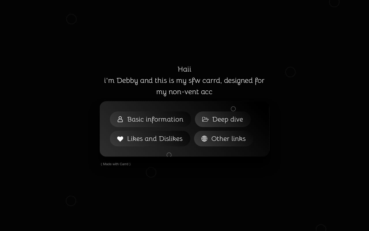 Debby s sfw carrd